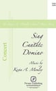 Sing Cantate Domino SSATB choral sheet music cover